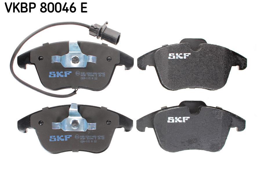 Juego de 4 pastillas de freno (Almohadilla de freno) SKF ref. VKBP 80046 E